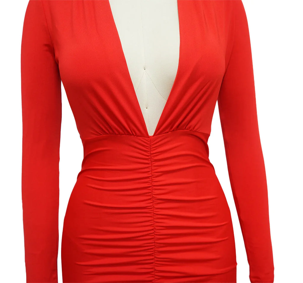 dresses for women winter clothes for women long sleeve v-neck