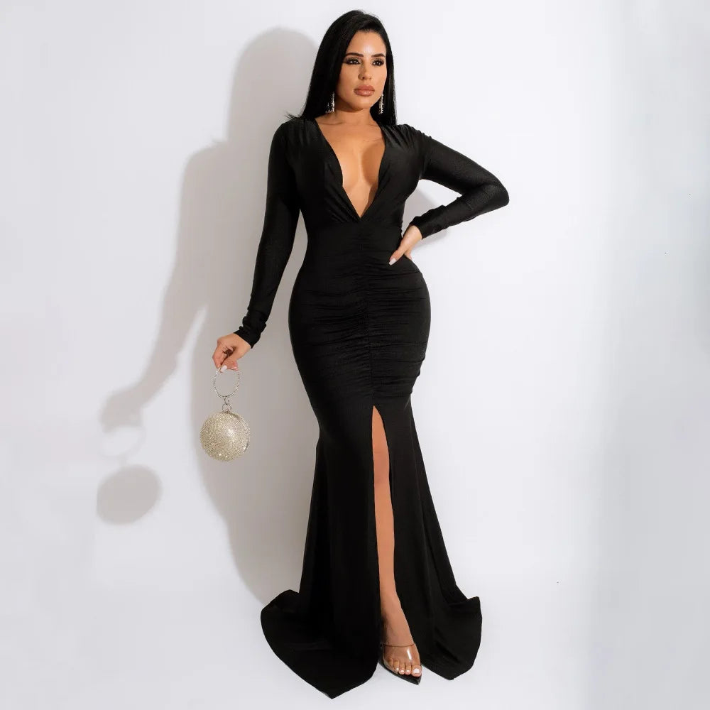 dresses for women winter clothes for women long sleeve v-neck