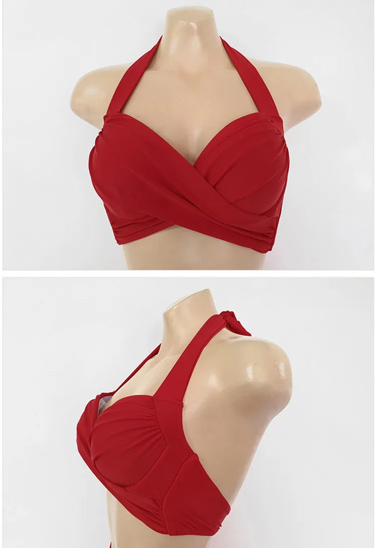 White High-Waist Women's Bikini