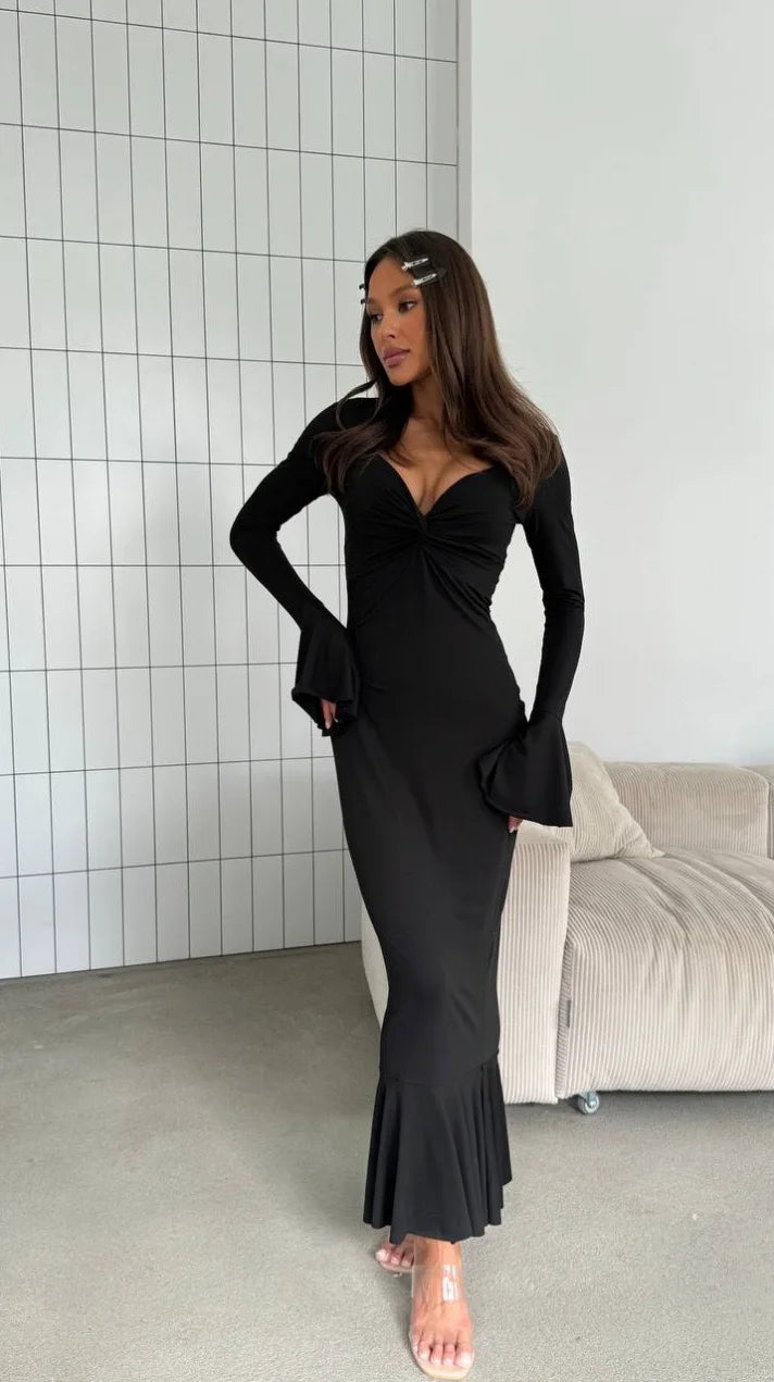 Autumn and Winter New Women's Long Dresses Fashion