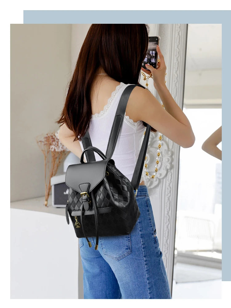 Bucket Bagpack for Woman Small Fashion Backpack Ladies