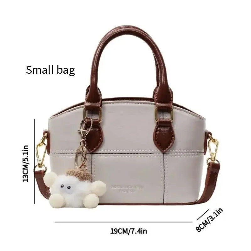 Women's Bucket Bag Crossbody Purse, Fashion Soft Cylinder Shoulder Bag with Adjustable Strap & Zip Top, Multi-Purpose