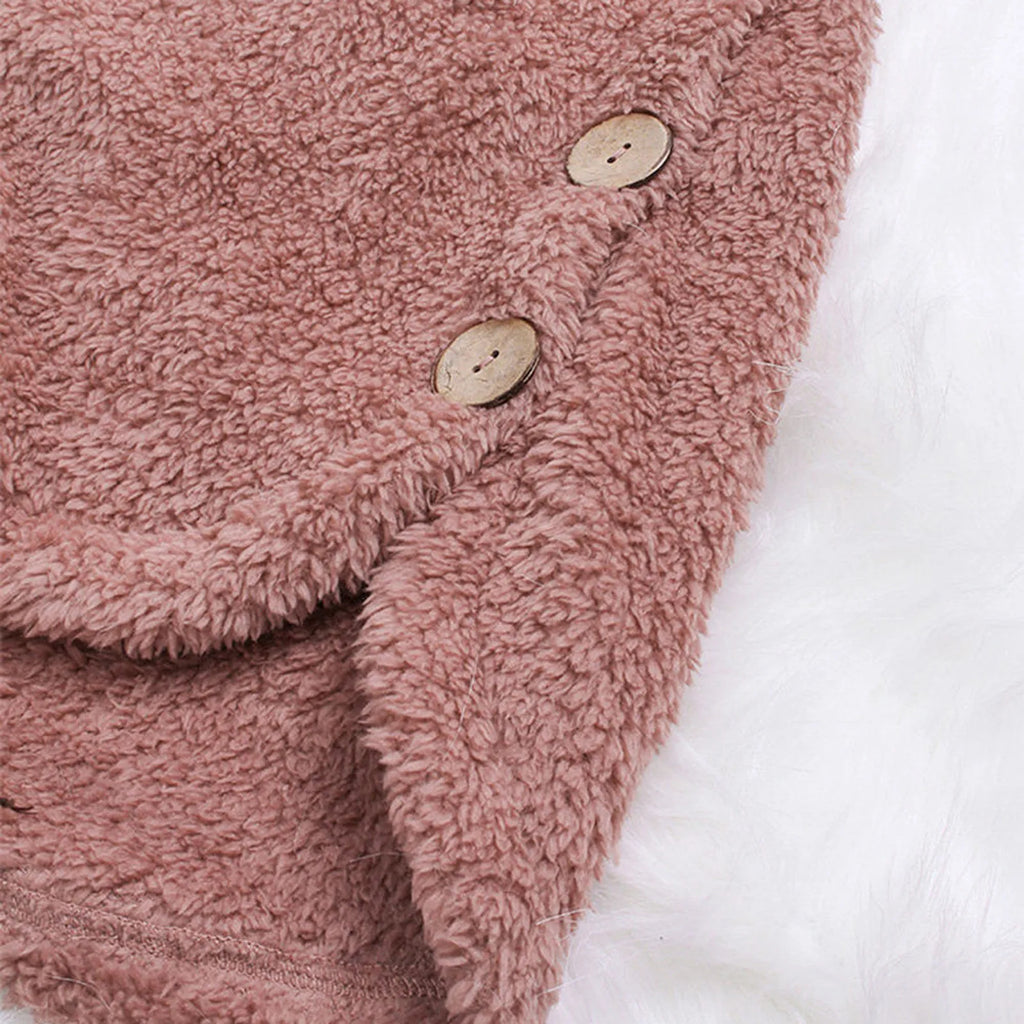 Women Warm Coat Wool Jacket Hooded Jacket New Women's Coats Solid Color Jacket