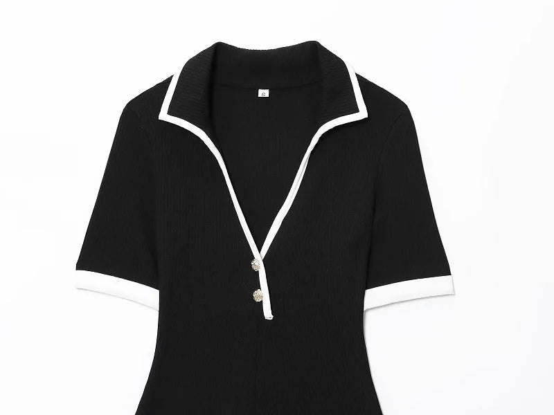 White Women's Dress Formal Knitted Short Dresses for Women