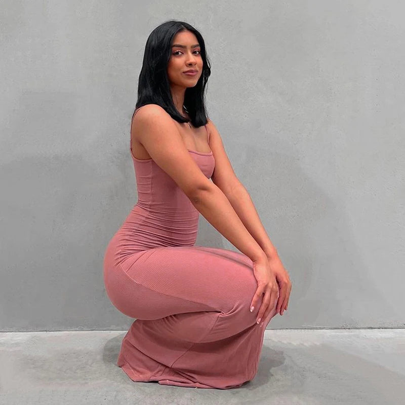 Women Backless Sexy Maxi Dress