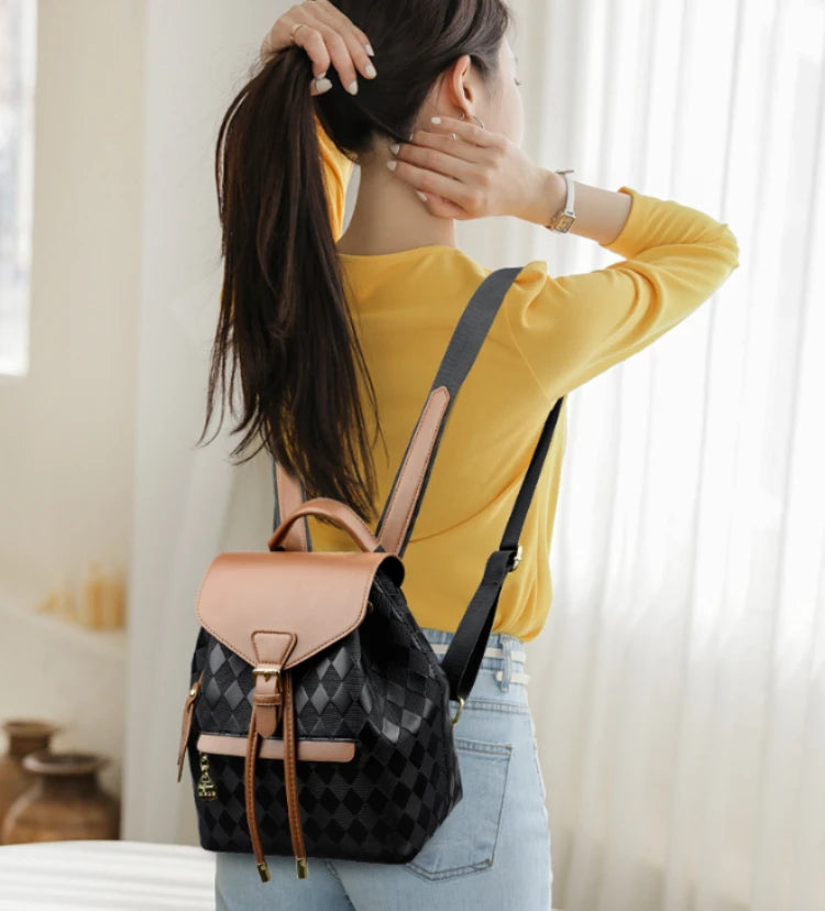 Bucket Bagpack for Woman Small Fashion Backpack Ladies