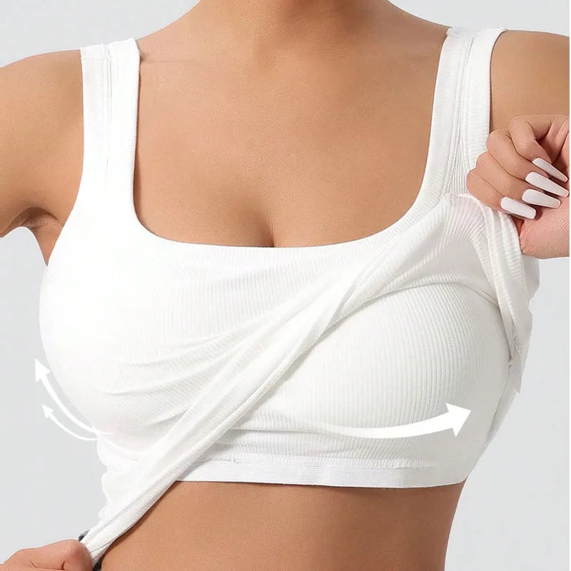 Women New Summer O-Neck Slim Sexy White Tanks Camis Women Tops