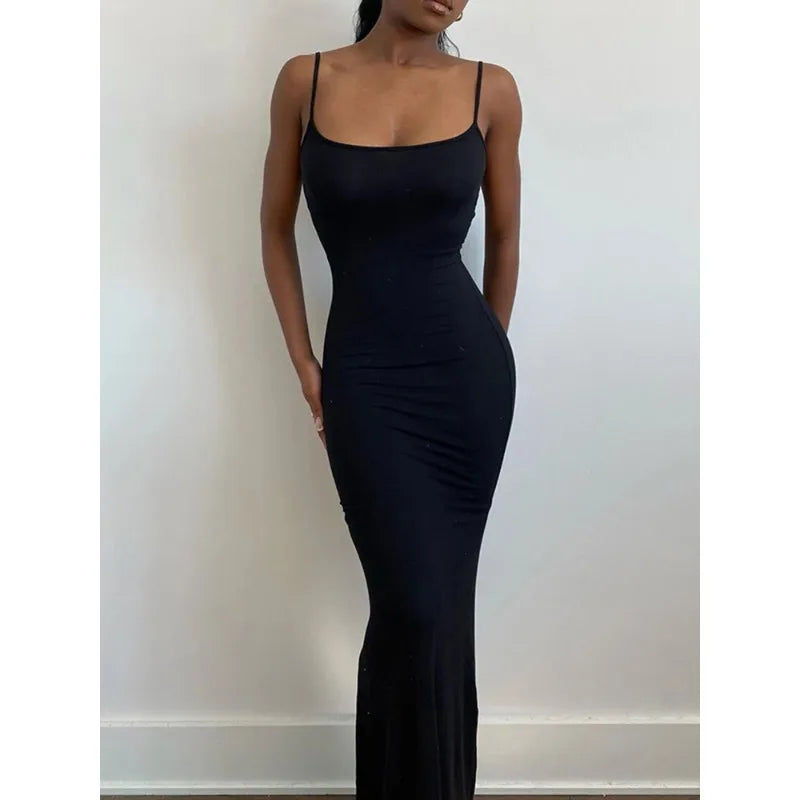 Women Backless Sexy Maxi Dress