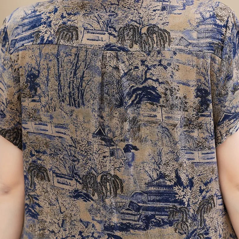 Fashion Casual Summer Dress For Women Floral Printing Fashion