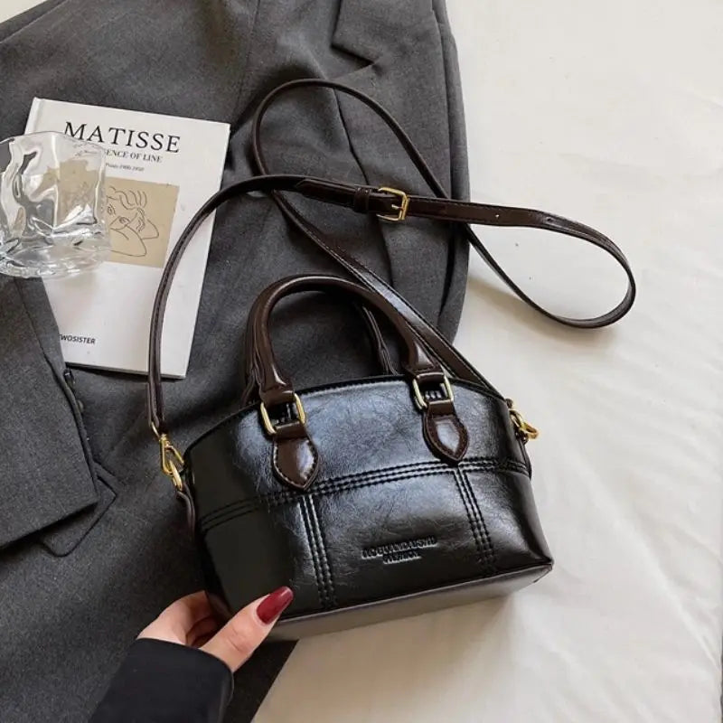 Women's Bucket Bag Crossbody Purse, Fashion Soft Cylinder Shoulder Bag with Adjustable Strap & Zip Top, Multi-Purpose