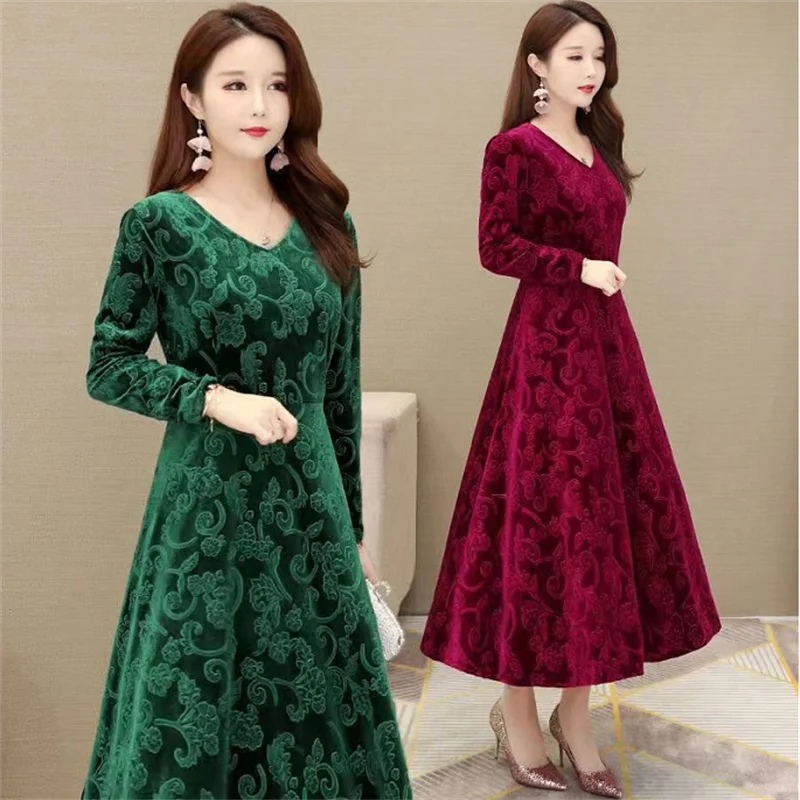 Chic Maxi Dress Ankle-Length Women Dress