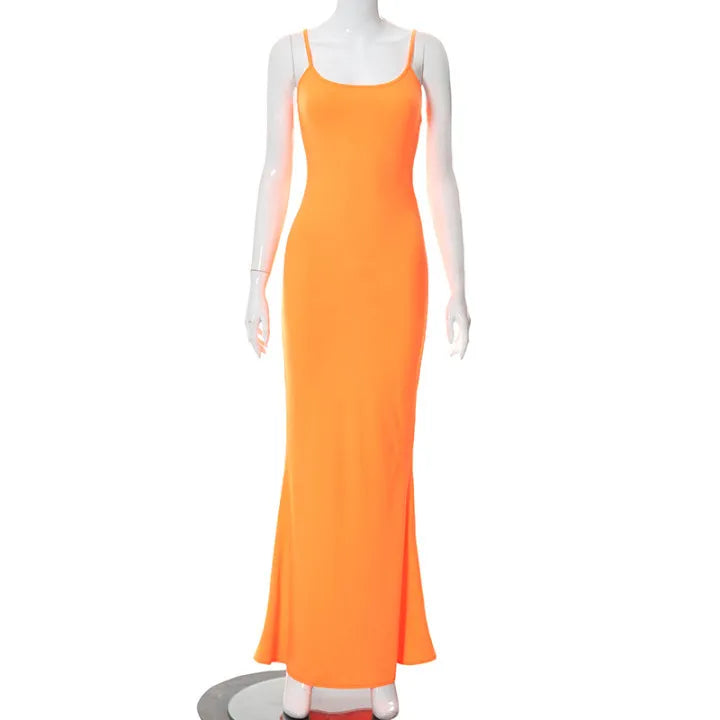 Women Backless Sexy Maxi Dress