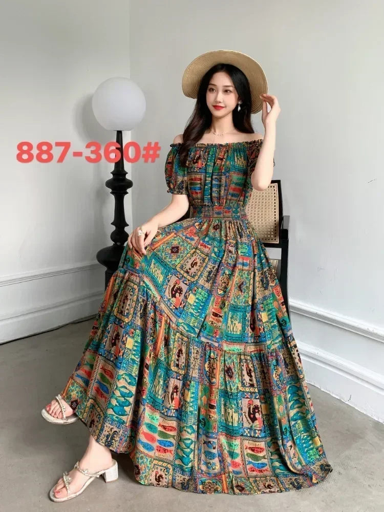 Long Maxi Dress Women Clothing Spring Summer Fashion