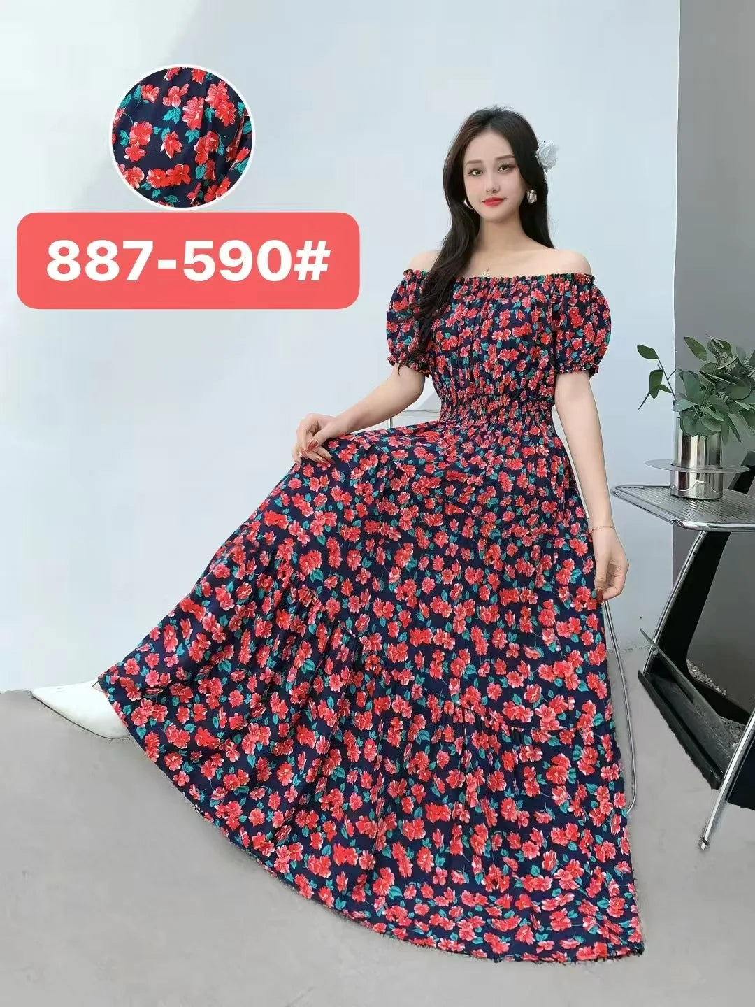 Long Maxi Dress Women Clothing Spring Summer Fashion