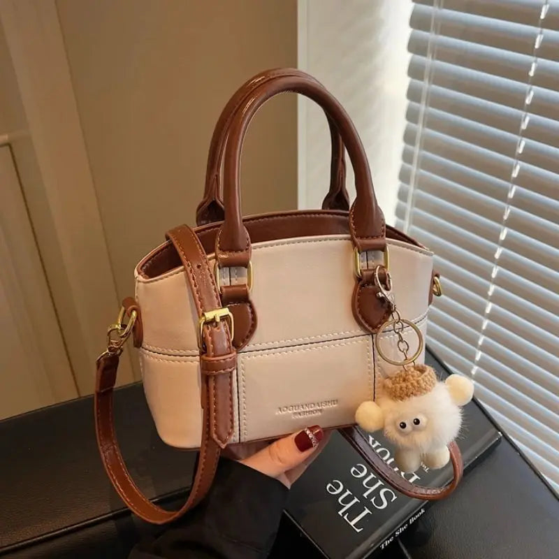 Women's Bucket Bag Crossbody Purse, Fashion Soft Cylinder Shoulder Bag with Adjustable Strap & Zip Top, Multi-Purpose