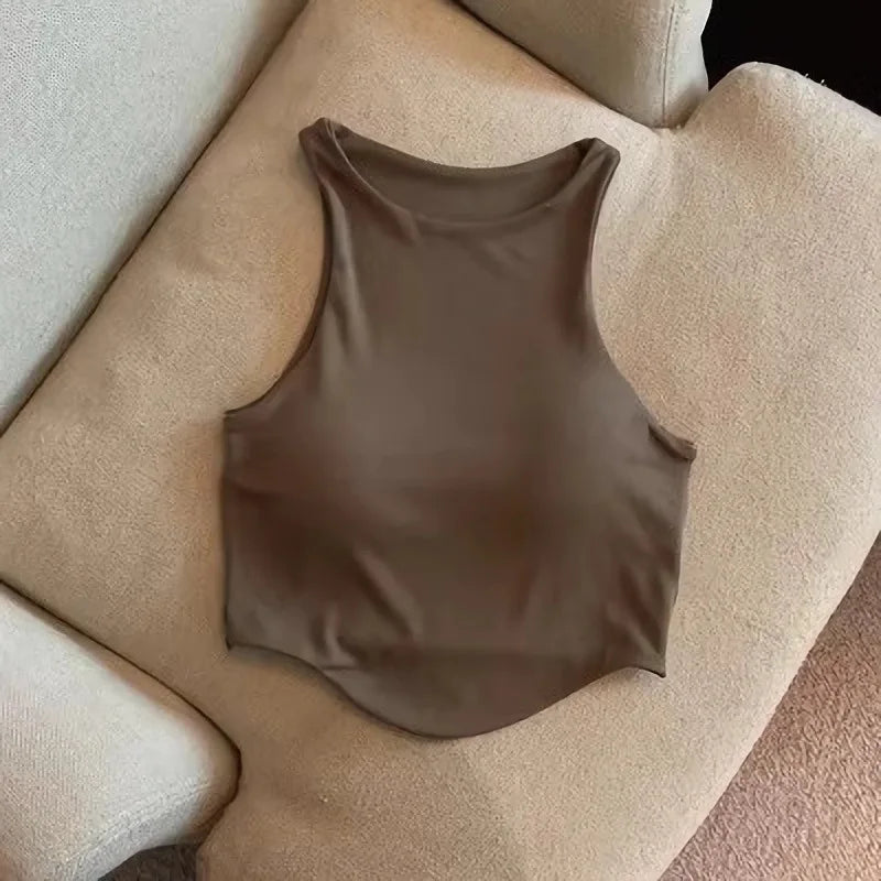 Summer Women Top with Cups Comfortable Top