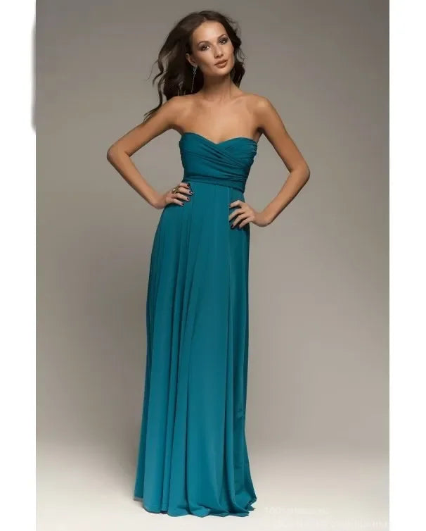 Sexy Women Multiway Wrap Convertible Boho Maxi Club Red Bandage Long Dress