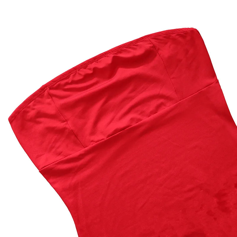 Sexy Slim-Fit Wrap Dress Summer European American Style Side Slit 3D