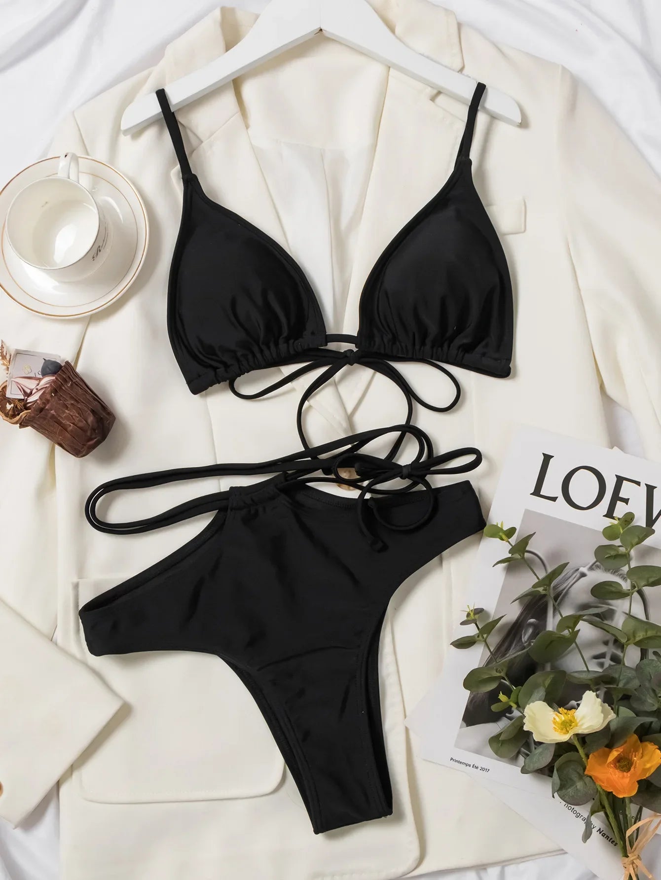 Women Sexy Trikini Triangle Cup Brazilian Bikini