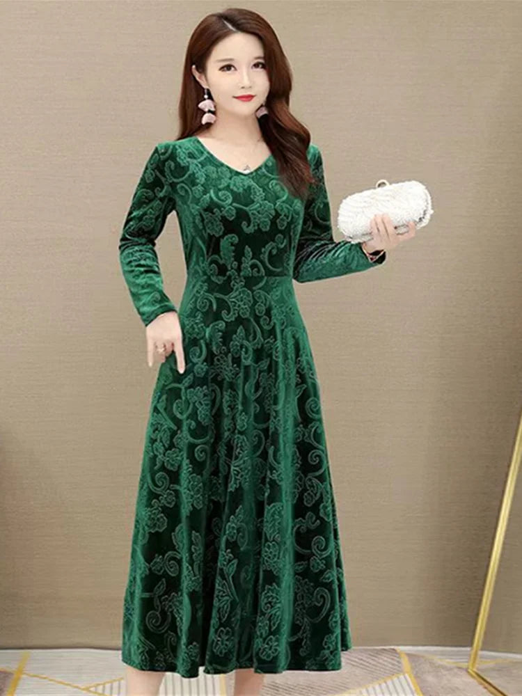 Chic Maxi Dress Ankle-Length Women Dress