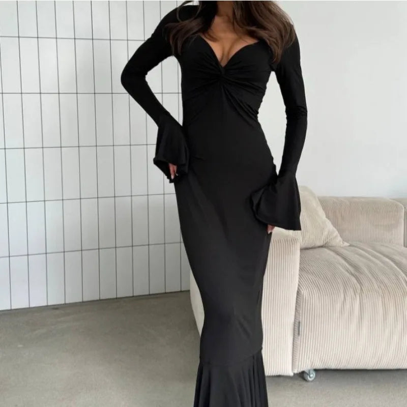 Autumn and Winter New Women's Long Dresses Fashion