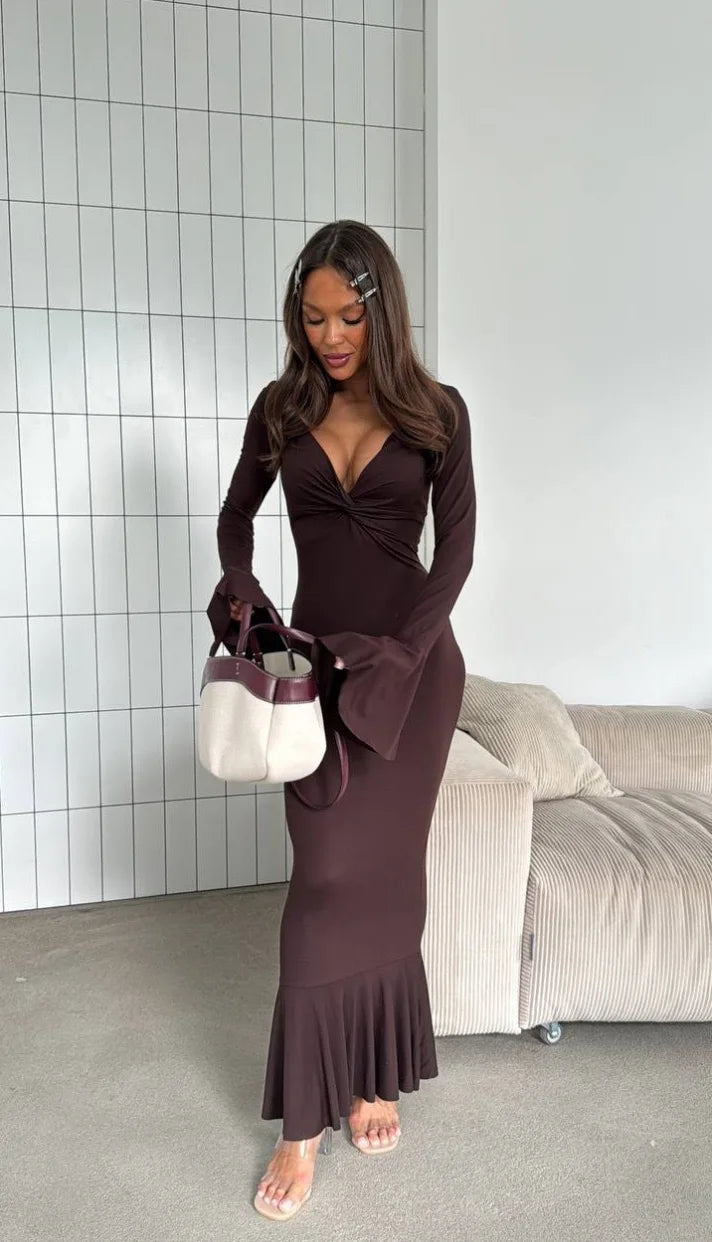 Autumn and Winter New Women's Long Dresses Fashion