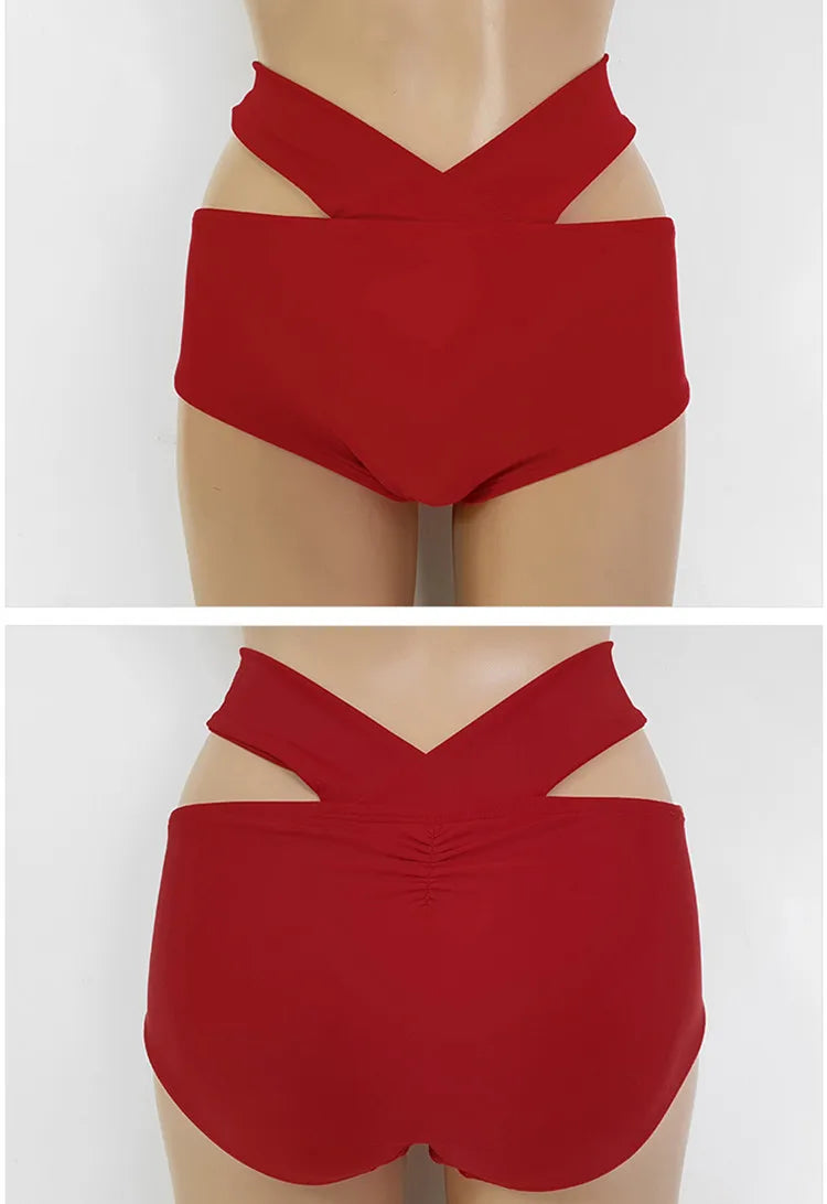 White High-Waist Women's Bikini