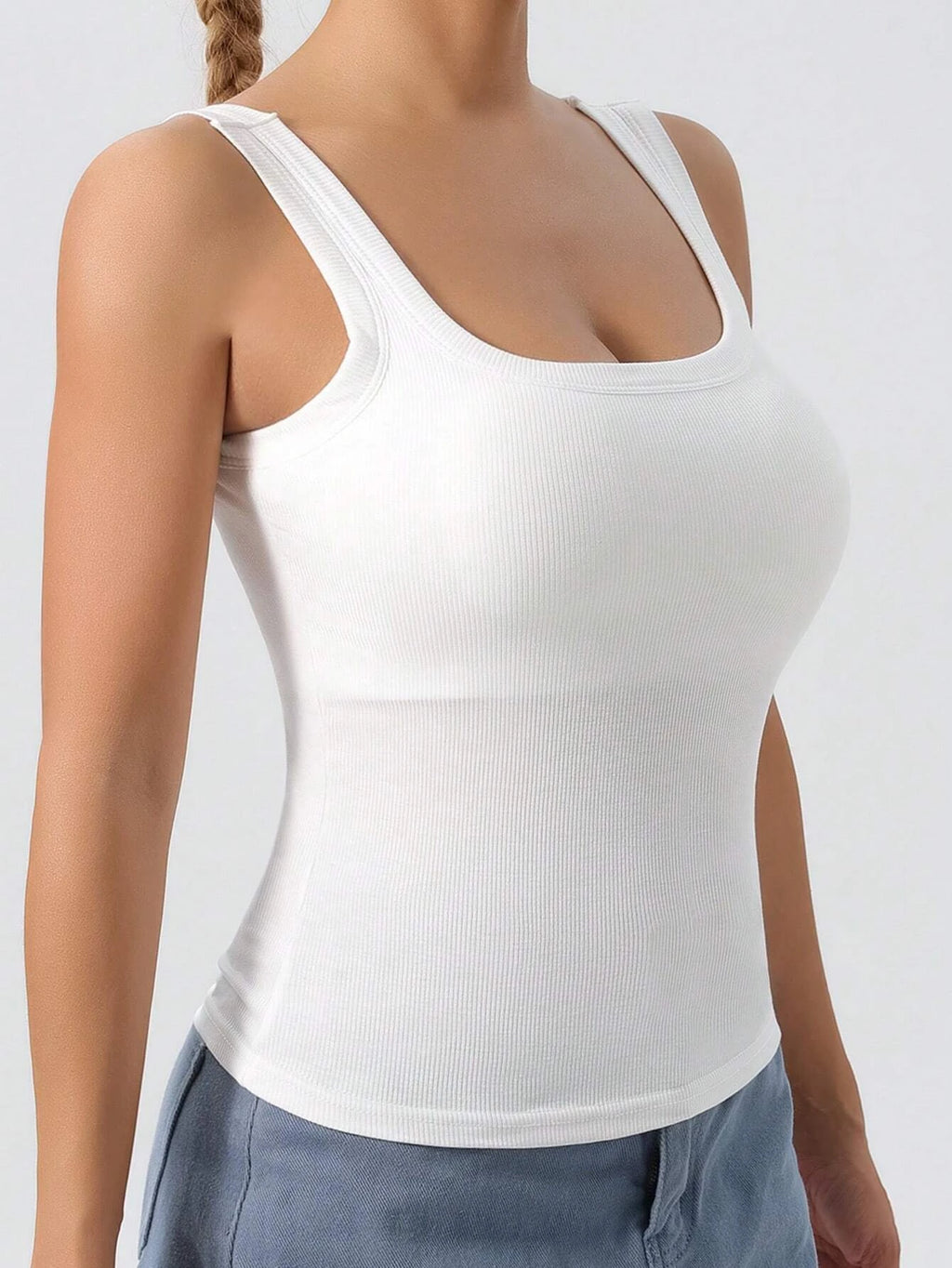 Women New Summer O-Neck Slim Sexy White Tanks Camis Women Tops