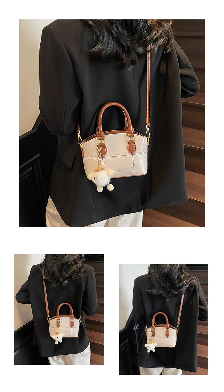 Women's Bucket Bag Crossbody Purse, Fashion Soft Cylinder Shoulder Bag with Adjustable Strap & Zip Top, Multi-Purpose