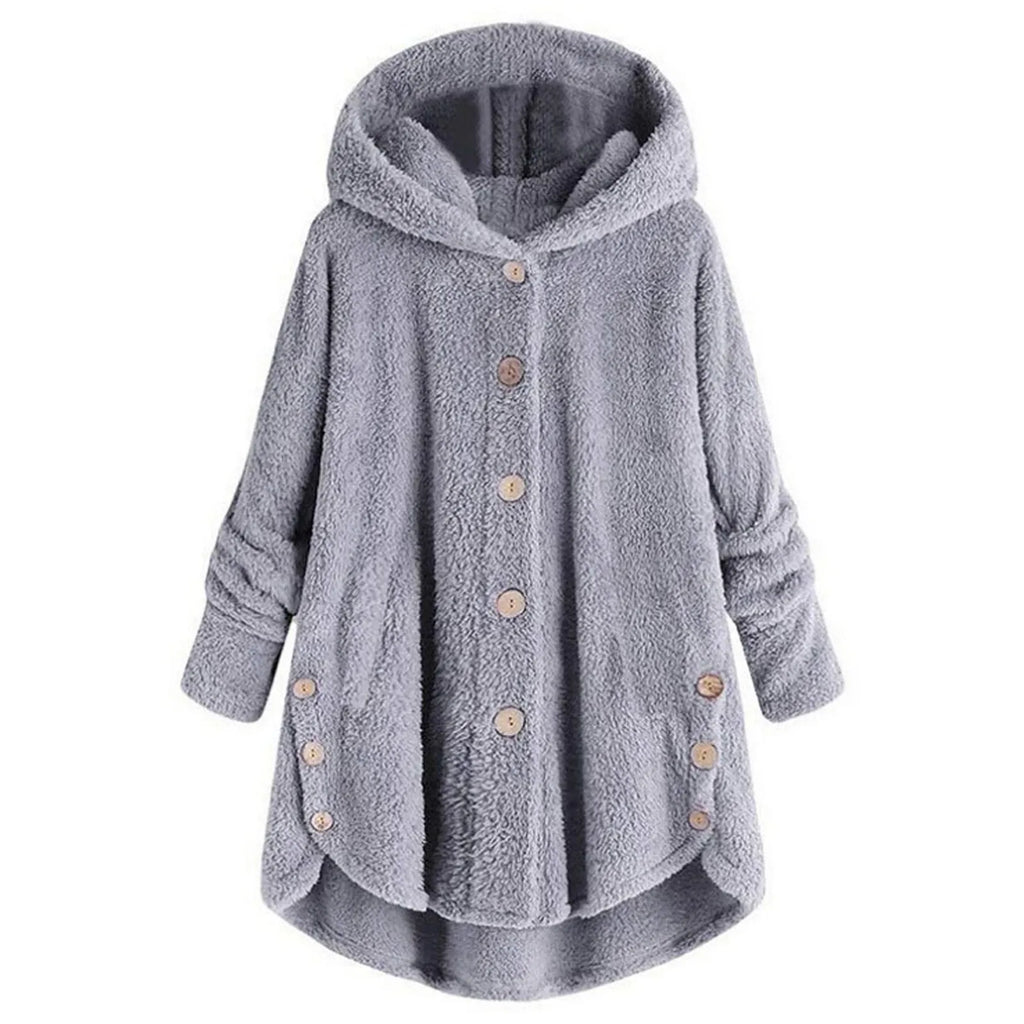 Women Warm Coat Wool Jacket Hooded Jacket New Women's Coats Solid Color Jacket