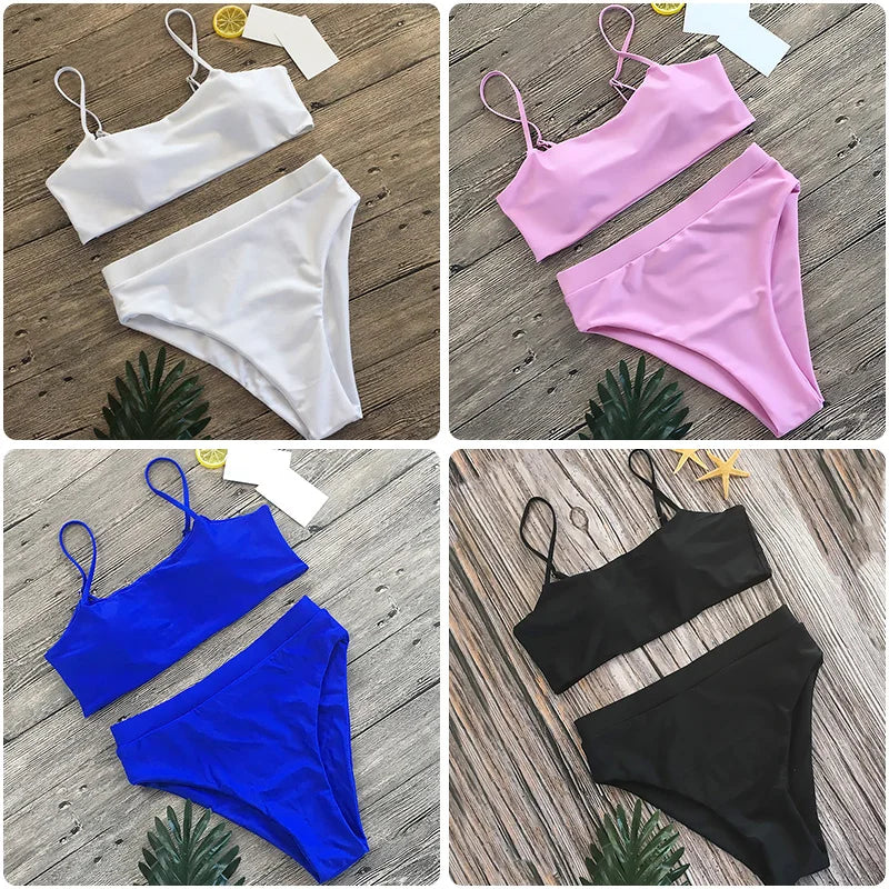 Sexy Bikini Set High Waist Bikinis Bathing Suits Beach Bikini for Women