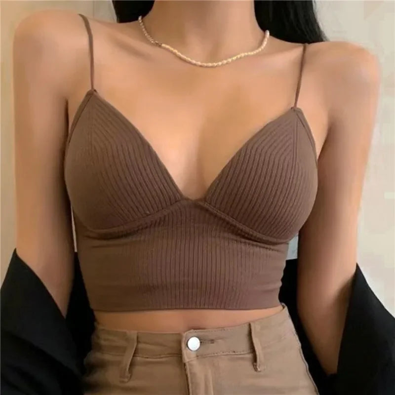 Women Tops Sexy Solid Crop Top Women