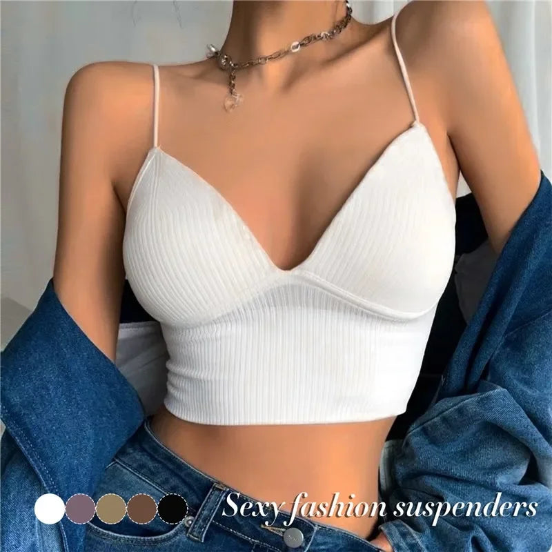 Women Tops Sexy Solid Crop Top Women