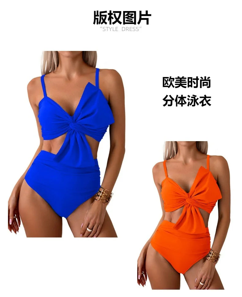 Woman Hot Spring Two Pieces Swimsuit with Briefs Women Sexy Biknis