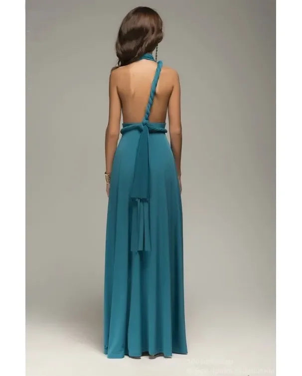 Sexy Women Multiway Wrap Convertible Boho Maxi Club Red Bandage Long Dress