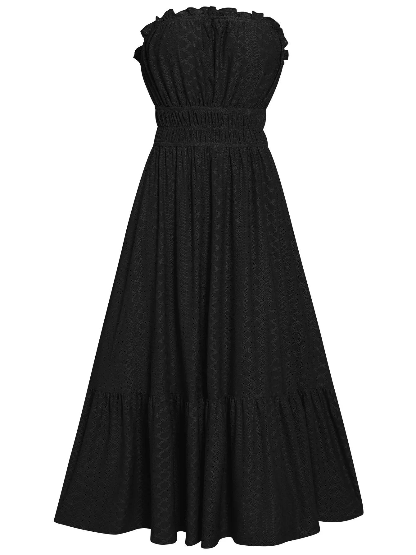 m Dress Women Casual Sleeveless Strapless Fashion Solid Casual Dress