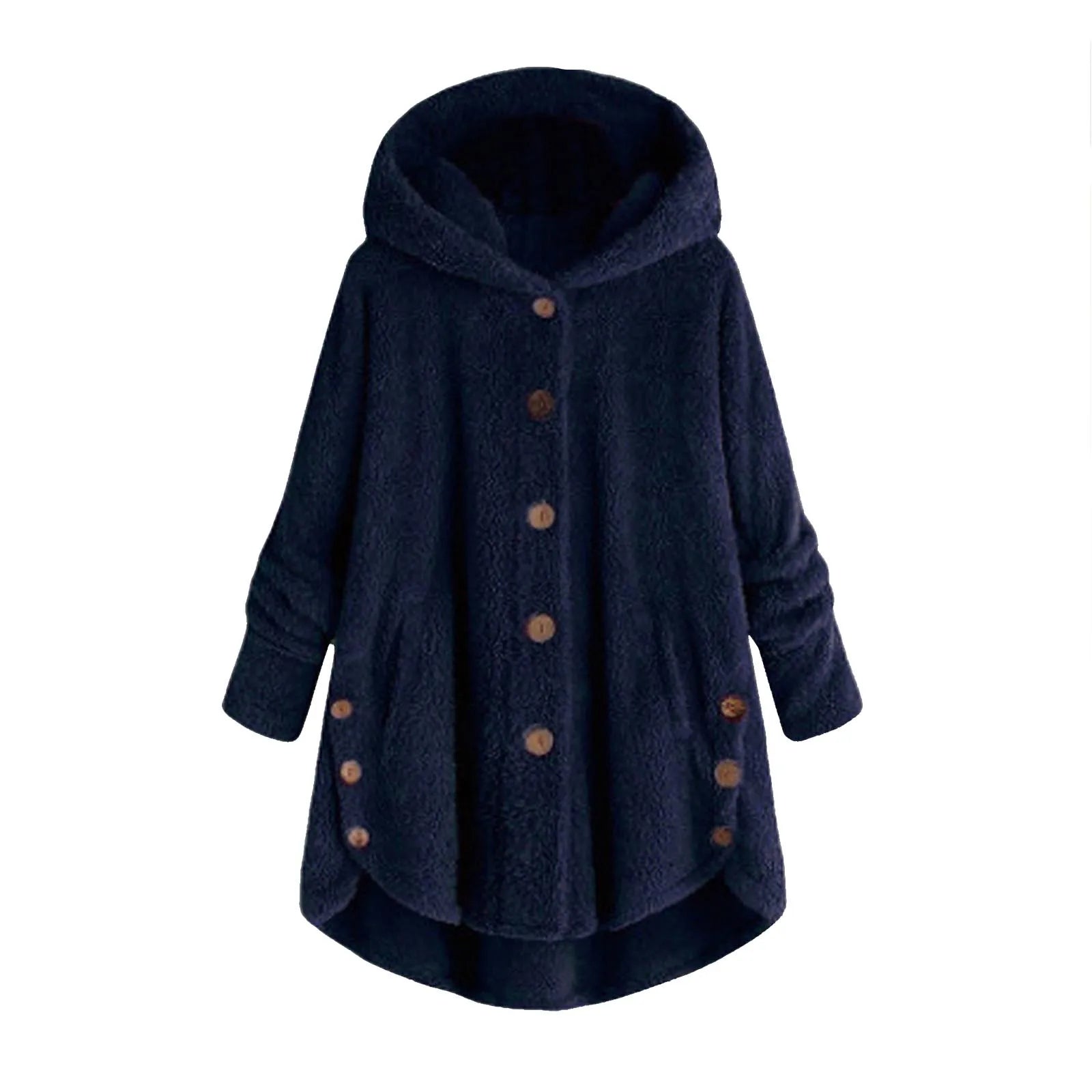 Women Warm Coat Wool Jacket Hooded Jacket New Women's Coats Solid Color Jacket