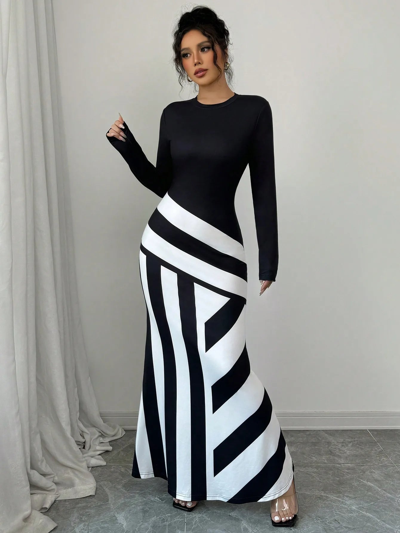 Sexy Women's Maxi Dresses New Autumn Streetwear Fashion