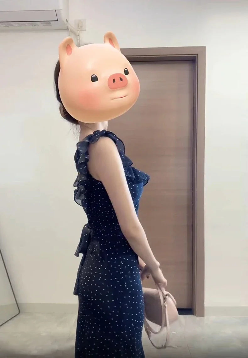 Casual Fashion Street Sleeveless Dresses Female Chicly Summer Fashion