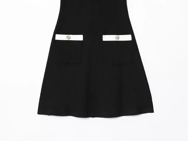 White Women's Dress Formal Knitted Short Dresses for Women