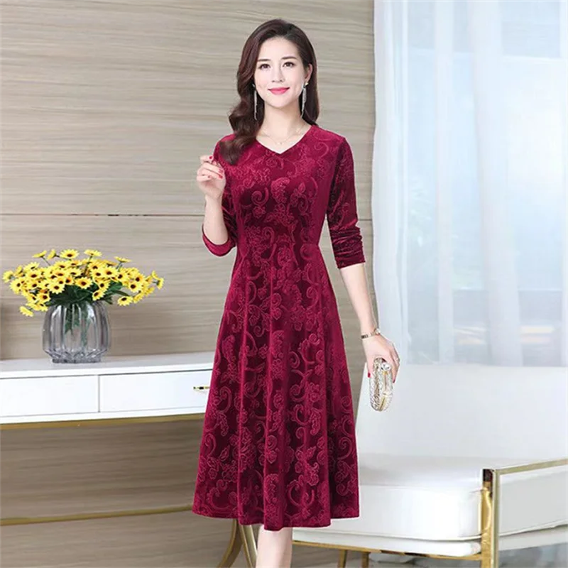 Chic Maxi Dress Ankle-Length Women Dress