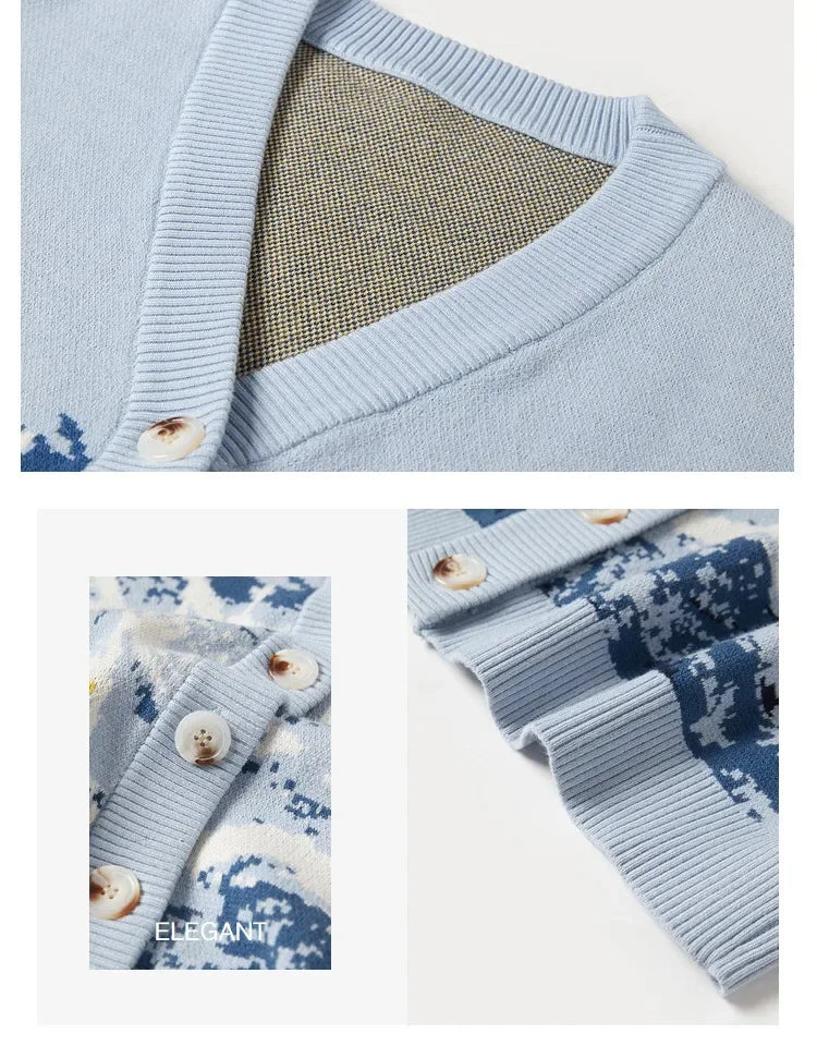 Winter Women‘s Cardigan Designer Knitted Sweater Coat Female New Fashions