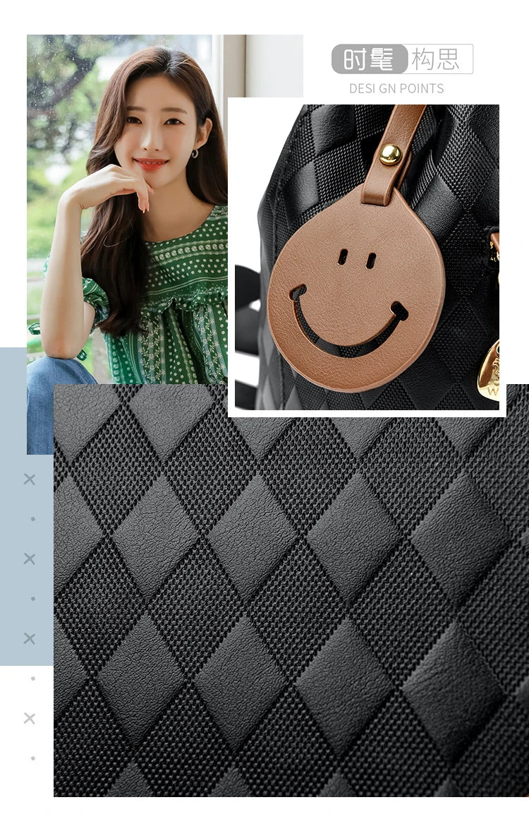 Bucket Bagpack for Woman Small Fashion Backpack Ladies