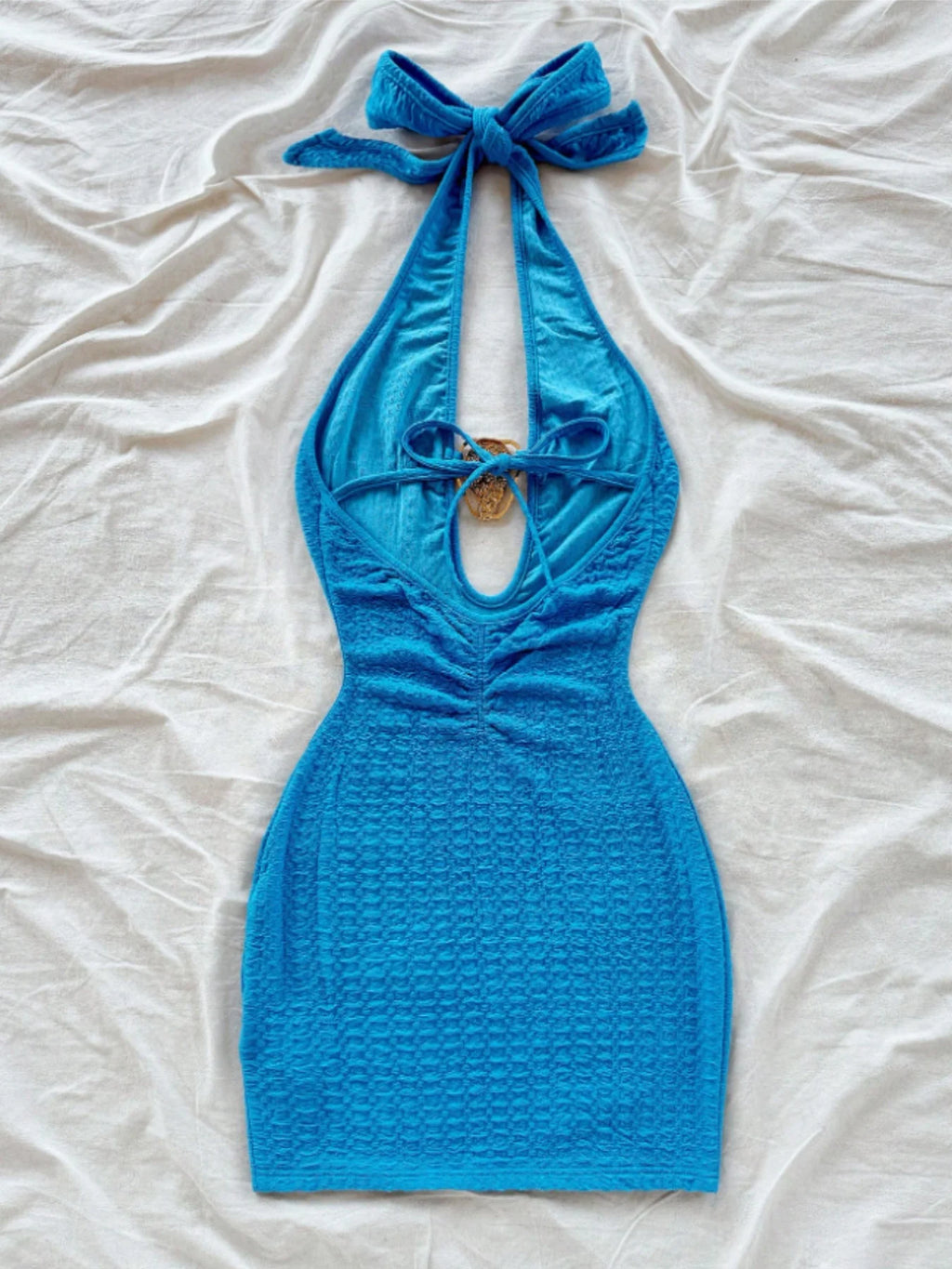 elegant chest decoration and double-layer fabric design Wrap Dress