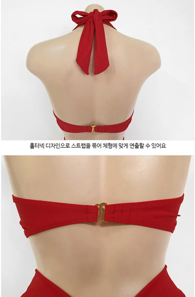 White High-Waist Women's Bikini