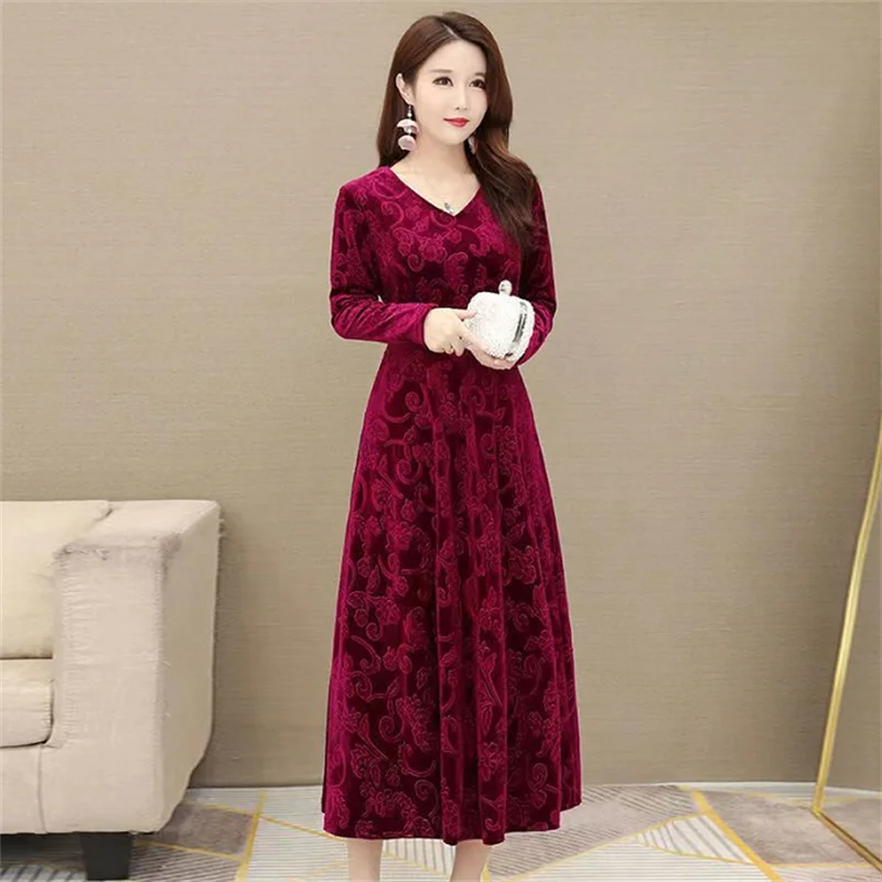 Chic Maxi Dress Ankle-Length Women Dress