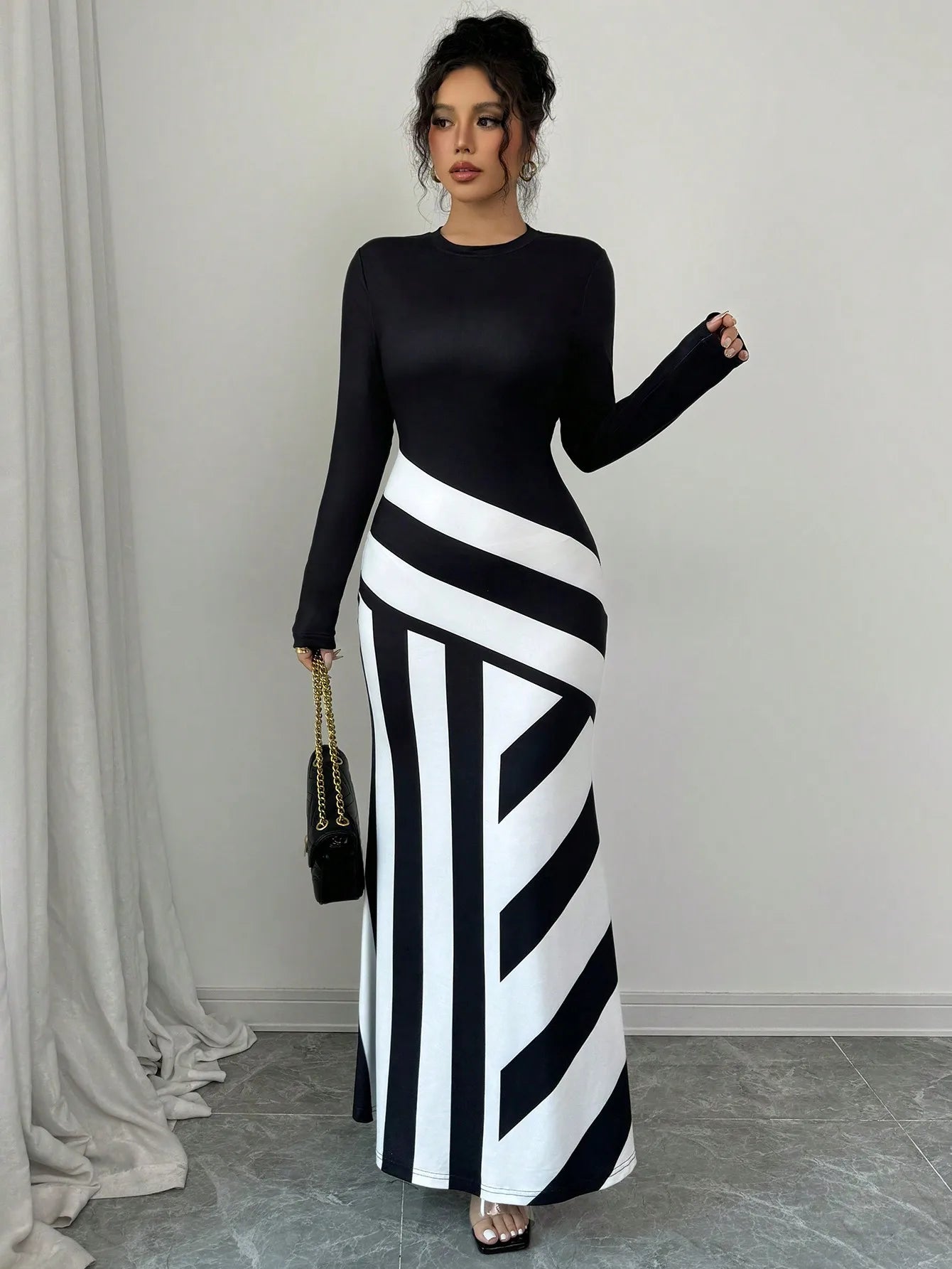 Sexy Women's Maxi Dresses New Autumn Streetwear Fashion