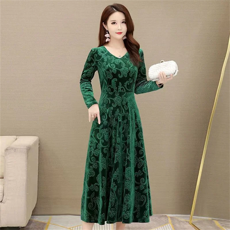 Chic Maxi Dress Ankle-Length Women Dress