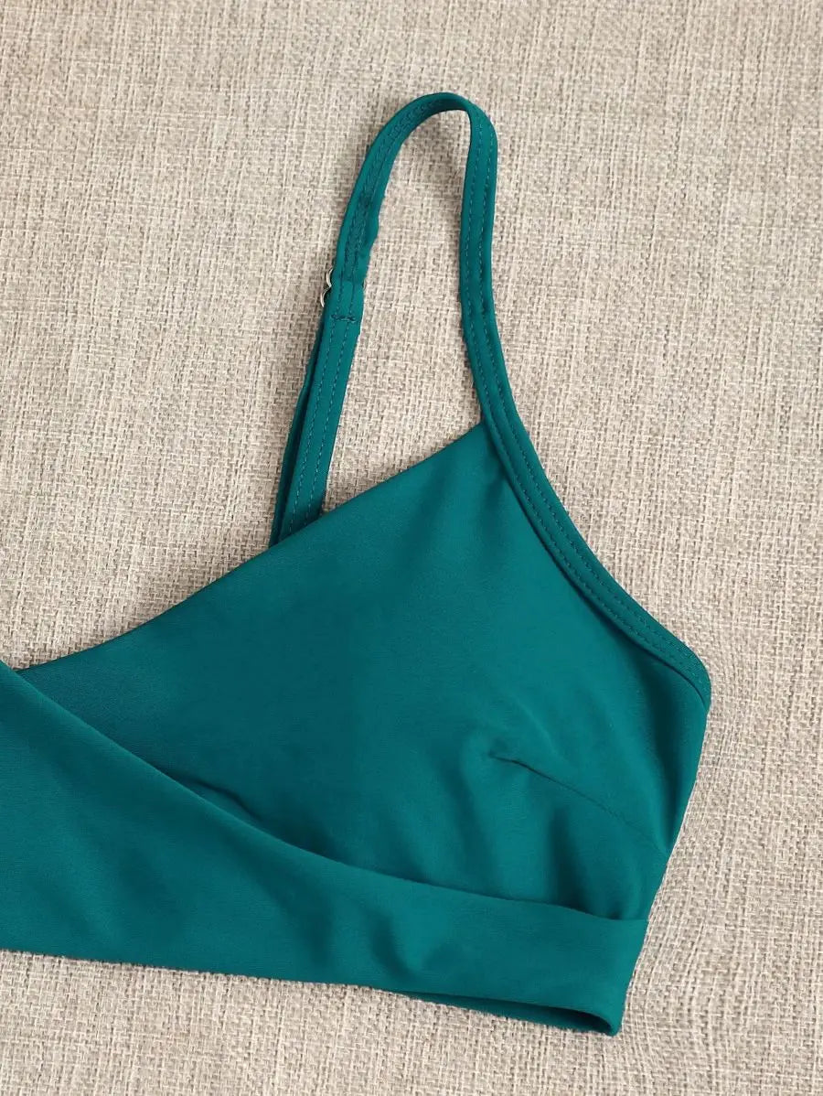 Women Swimwear Floral Random Print Set Push-Up Bikinis