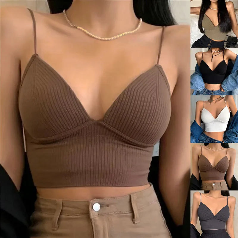 Women Tops Sexy Solid Crop Top Women